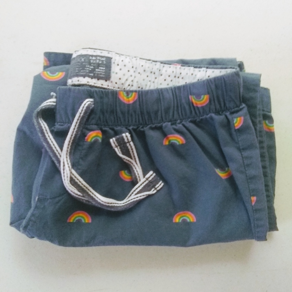 🌈🌈 Xhiliration Rainbow Capri Pajama Pants